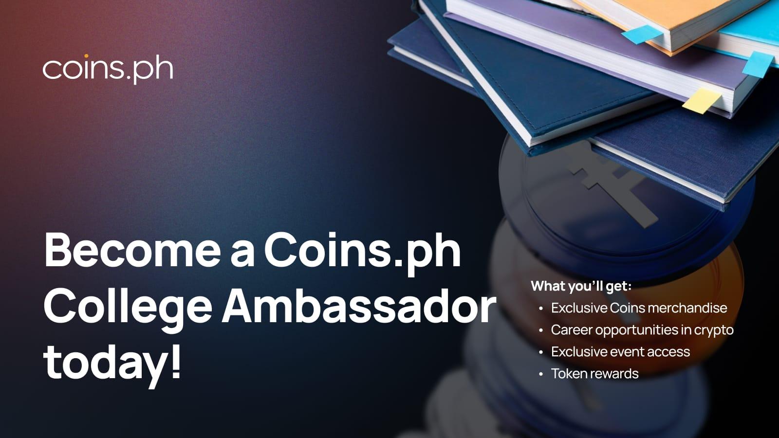 Coins.ph just launched the ultimate ambassadors program for college students—and yes, it involves tokens and exclusive swag