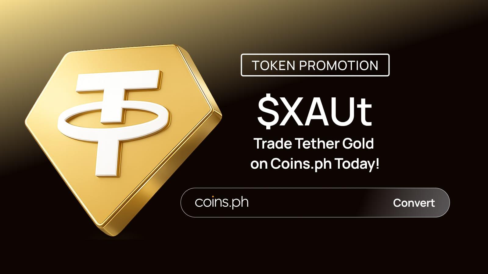 Trade $XAUt for as low as P100 on Coins.ph as Global Gold Prices Surge 18%