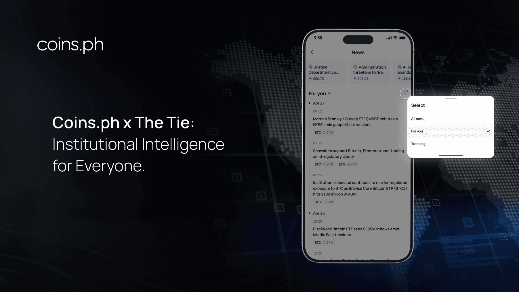 Coins.ph Partners with ‘The Tie’ to Enhance In-App News and Provide  Institutional-Grade Market Intelligence to Millions of Users